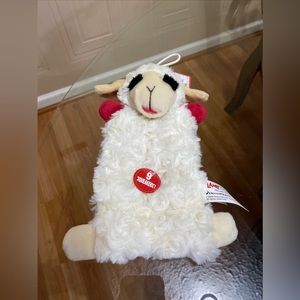 Brand New Extra  Squeakers LambChop Dog Toy With Squeaker 8”.